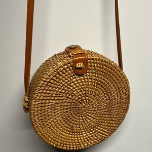 Straw canteen bag